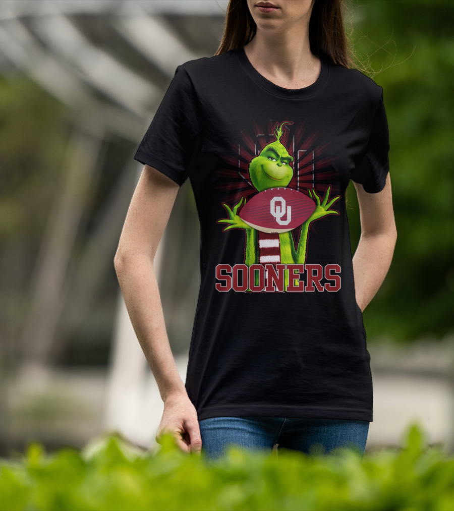 Grinch OU Sooners Football T-Shirt