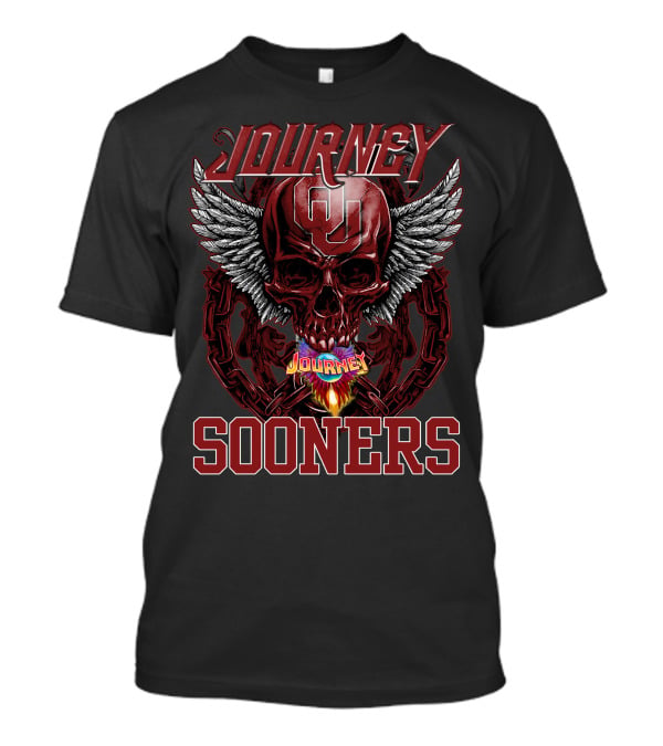 Journey OU Sooners Skull Wings T-Shirt