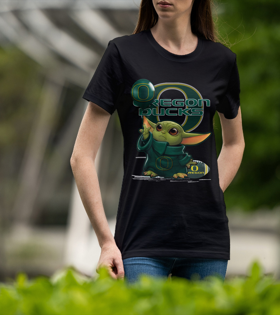 Yoda Oregon Ducks Football Mascot T-Shirt