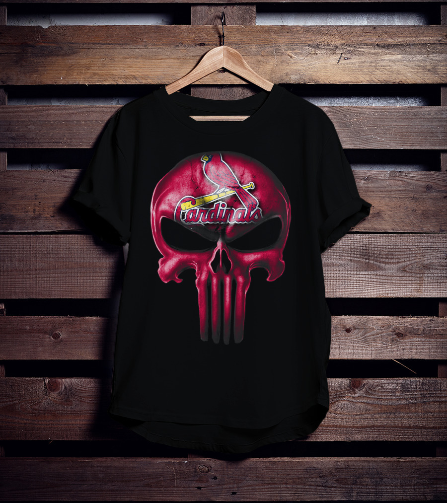 Skull St. Louis Cardinals Cardinals Bird T-Shirt