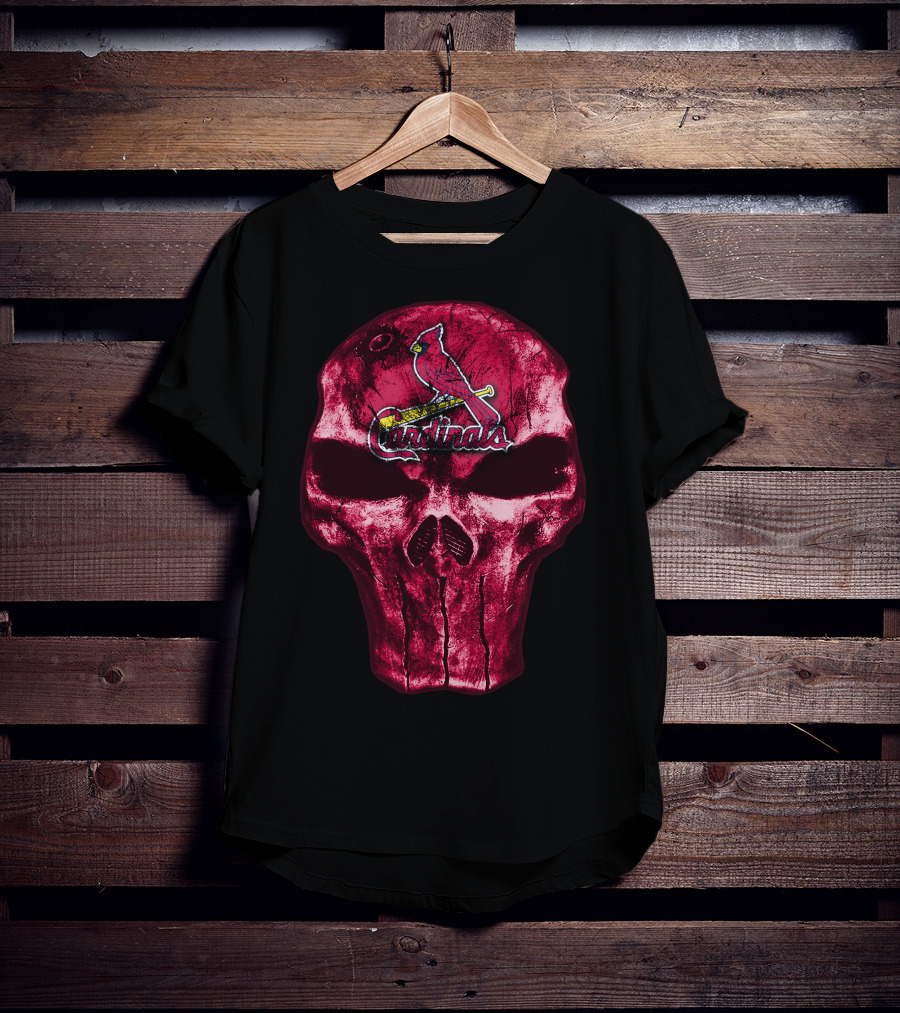 Skull St. Louis Cardinals Punisher T-Shirt