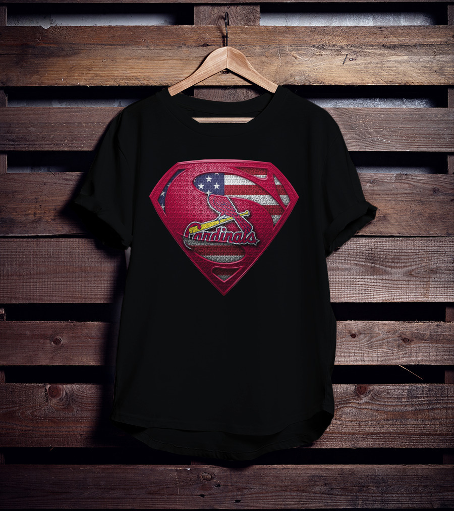 Cardinals Shield American Flag St. Louis Spm T-Shirt
