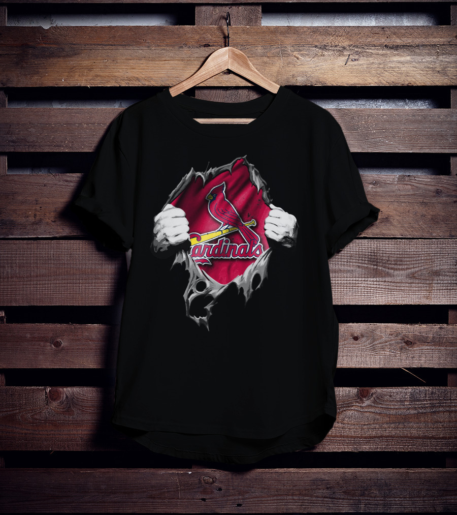 St. Louis Cardinals Torn Jersey T-Shirt