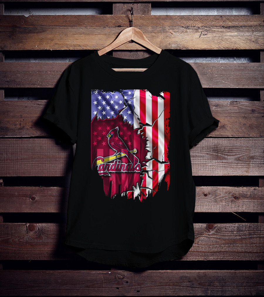 Flag St. Louis Cardinals American T-Shirt