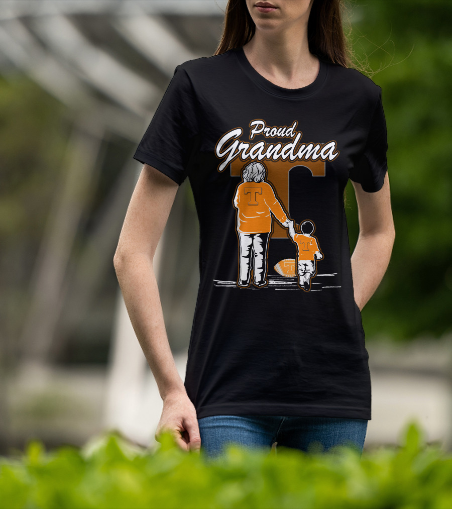 Proud Grandma Tennessee Volunteers Football T-Shirt