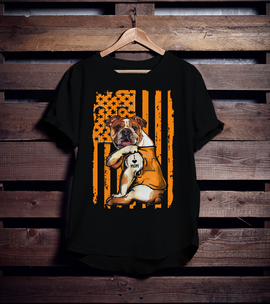 I ❤️ Mom Bulldog Tennessee Volunteers T-Shirt