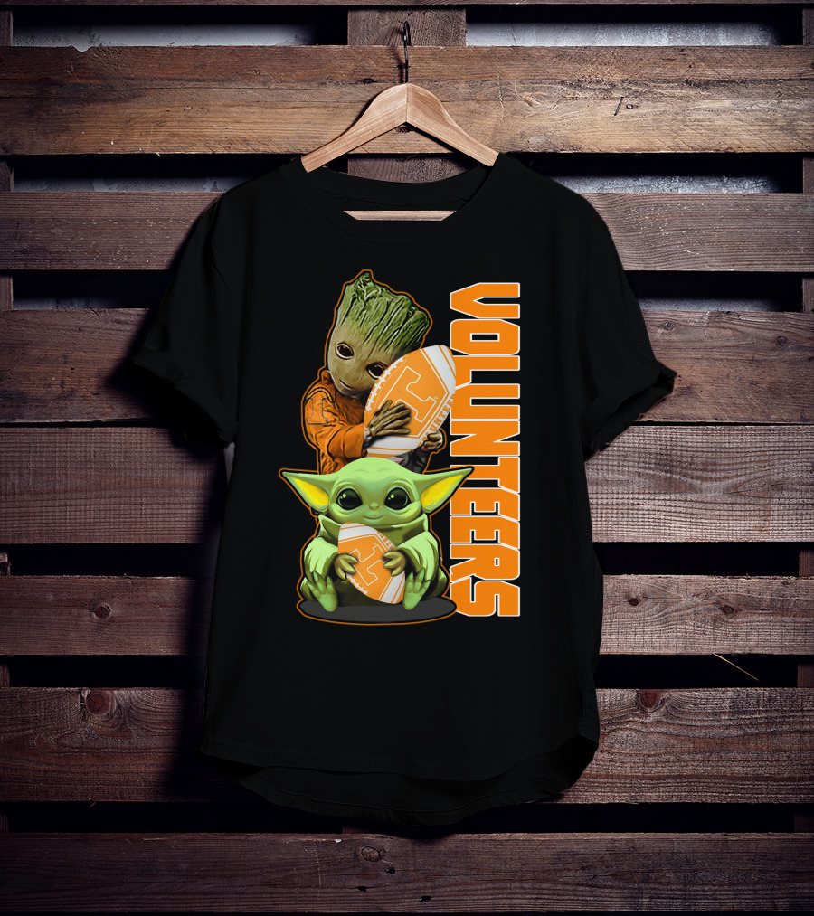Grzd Volunteers Football Baby Alien Tree Character T-Shirt