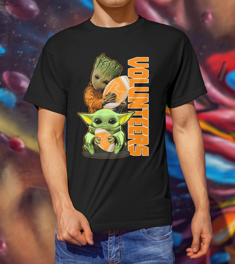 Grzd Volunteers Football Baby Alien Tree Character T-Shirt