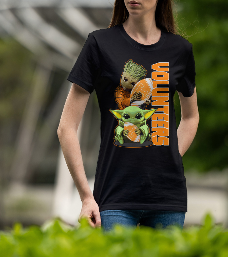 Grzd Volunteers Football Baby Alien Tree Character T-Shirt