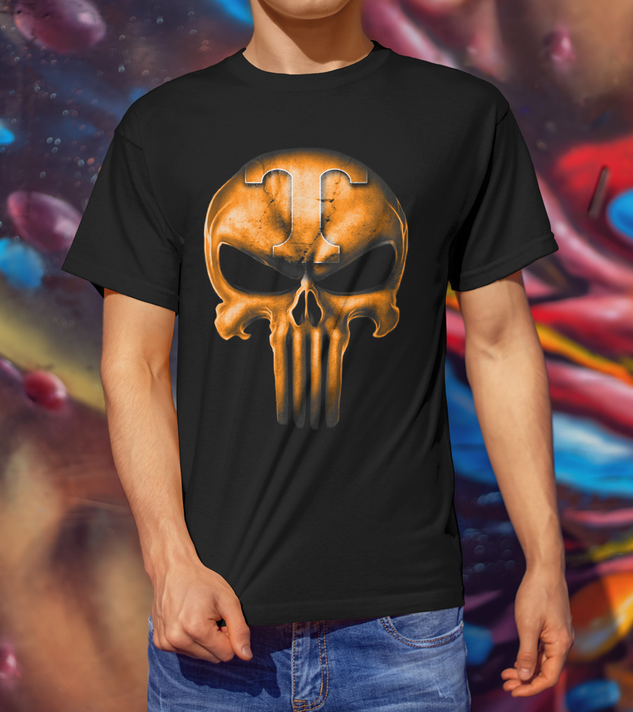 Skull T Logo Tennessee Volunteers T-Shirt