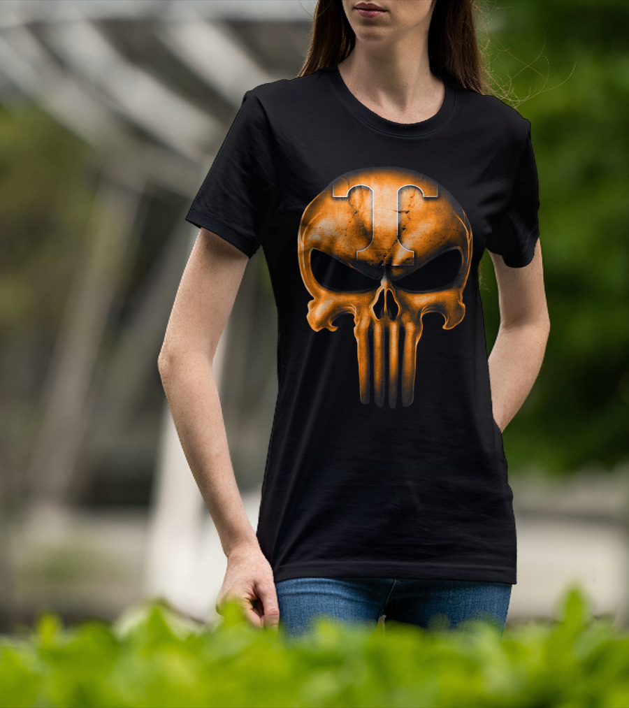 Skull T Logo Tennessee Volunteers T-Shirt