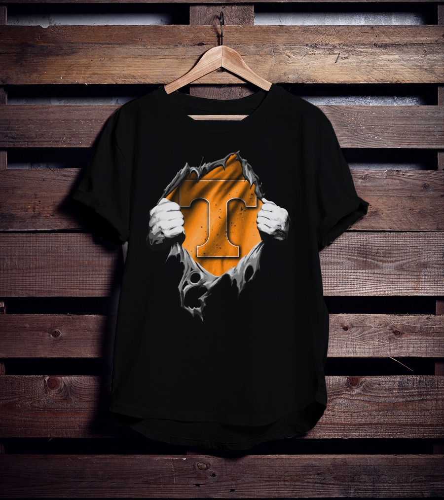 Torn Tennessee Volunteers Power T T-Shirt