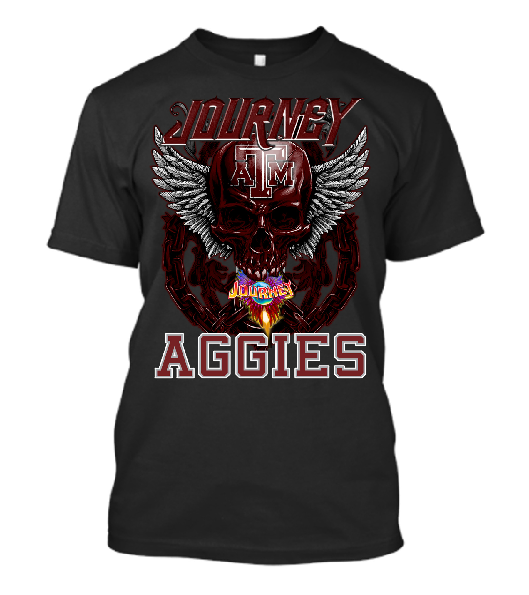 Journey Texas A&M Aggies Skull Wings T-Shirt