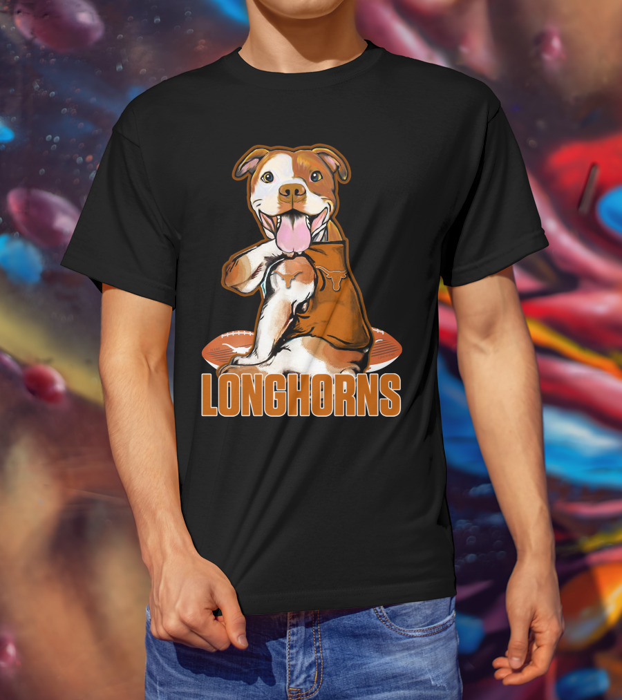Longhorns Football Pitbull Texas Longhorns T-Shirt
