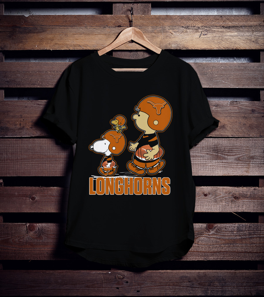 Texas Longhorns Snpfootball Peanuts Football Players T-Shirt