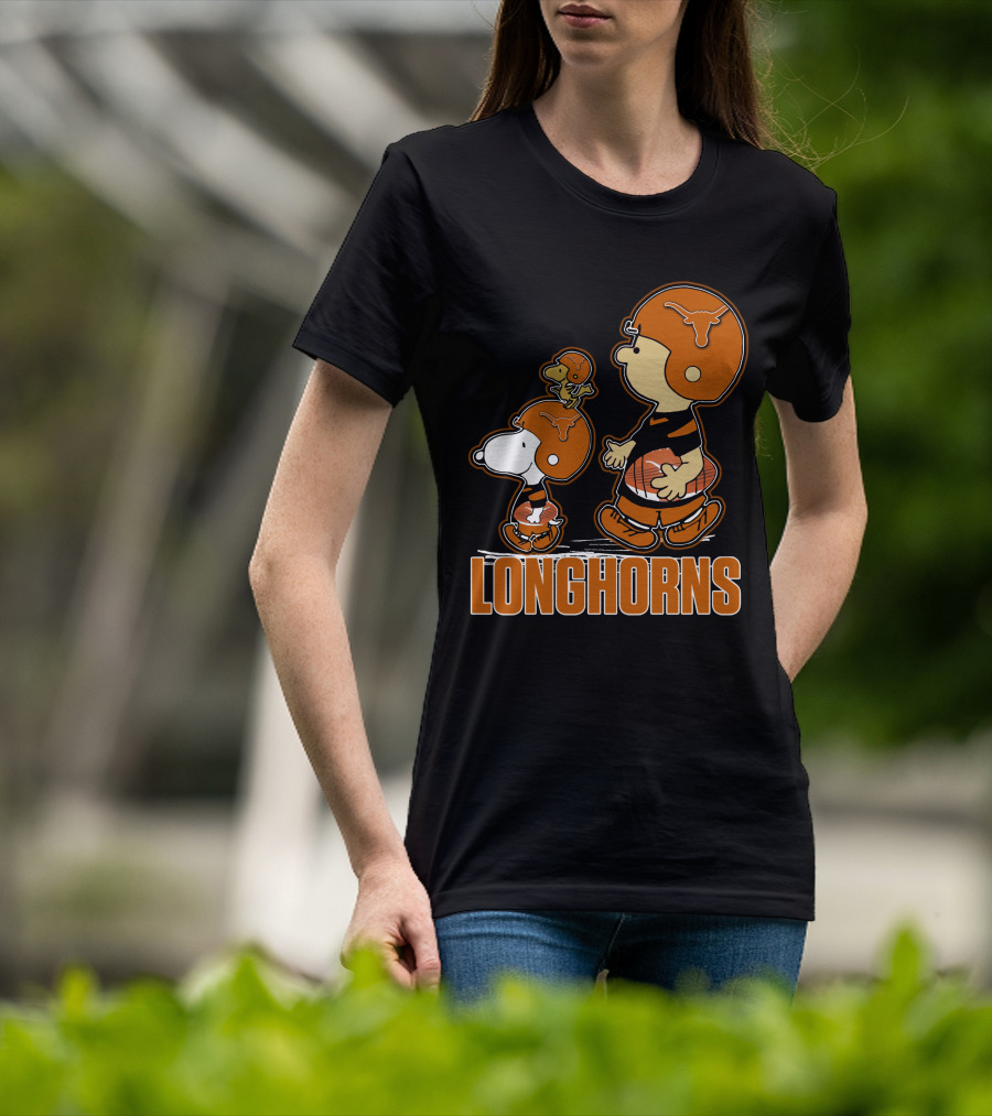 Texas Longhorns Snpfootball Peanuts Football Players T-Shirt