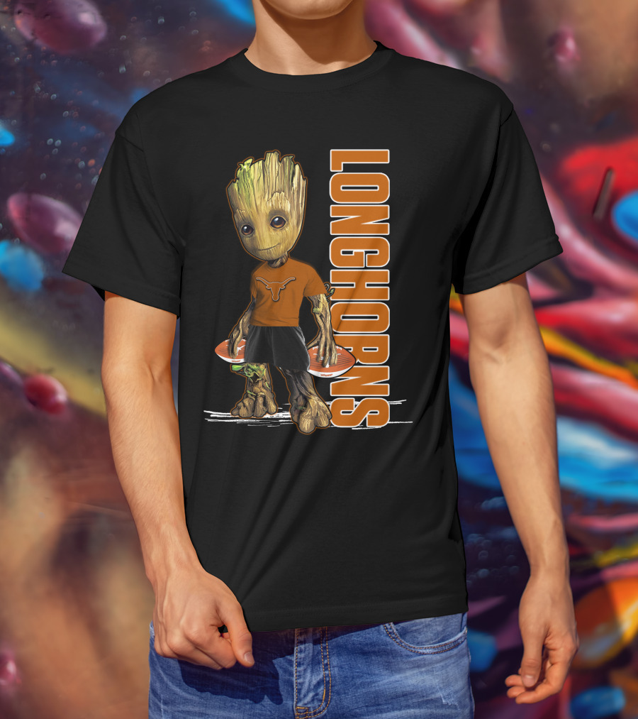 Groot Longhorns Texas Fan Mashup T-Shirt