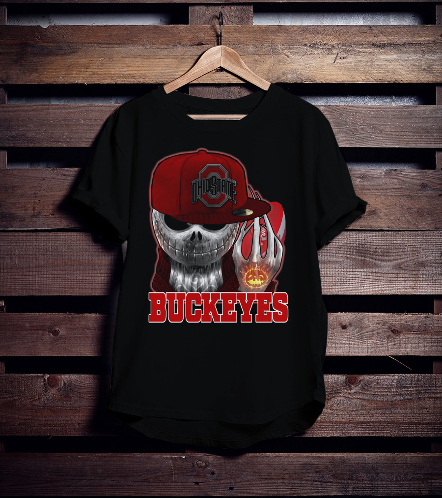Jackskull Ohio State Buckeyes Football Fan Gear T-Shirt