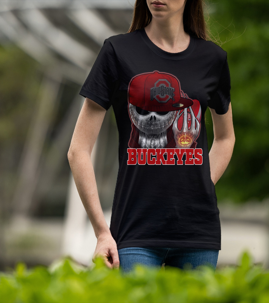 Jackskull Ohio State Buckeyes Football Fan Gear T-Shirt