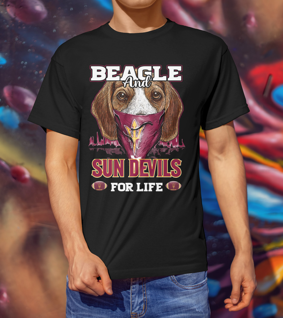 Beagle And Sun Devils For Life T-Shirt