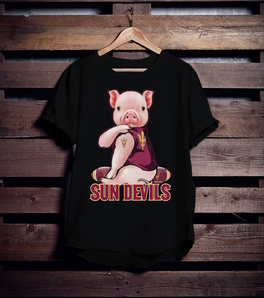 Pig Sun Devils Arizona State Football T-Shirt