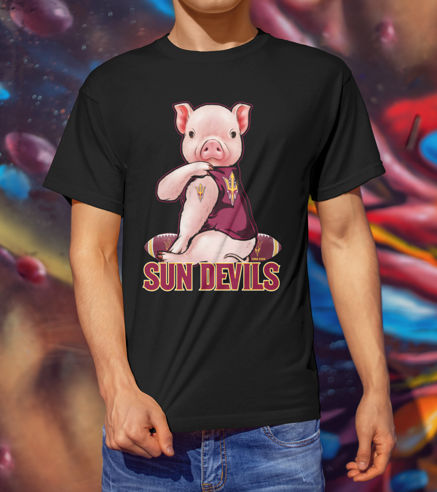 Pig Sun Devils Arizona State Football T-Shirt