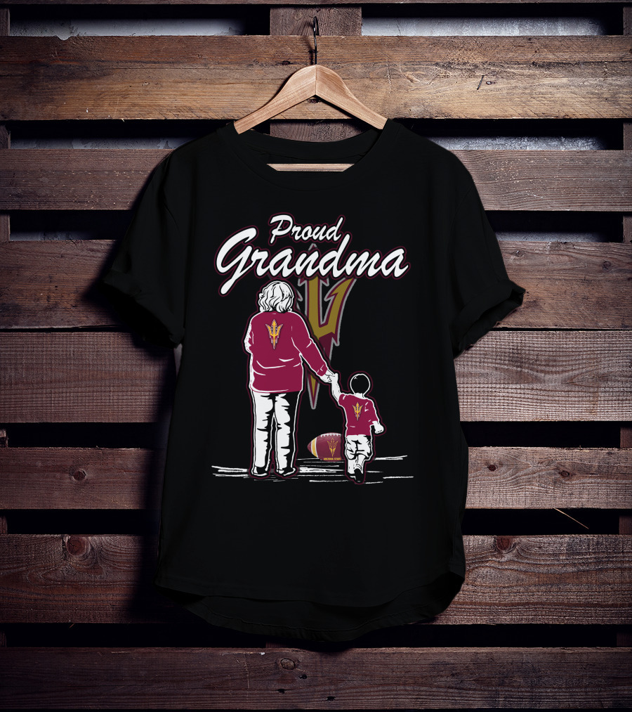 Proud Grandma Sun Devils Arizona State Football Fan T-Shirt
