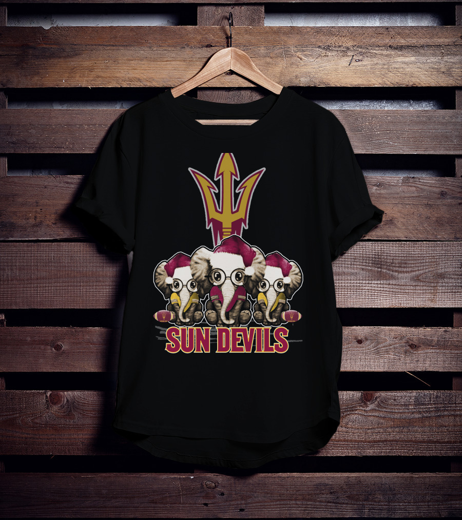 Sun Devils Elephants Christmas T-Shirt