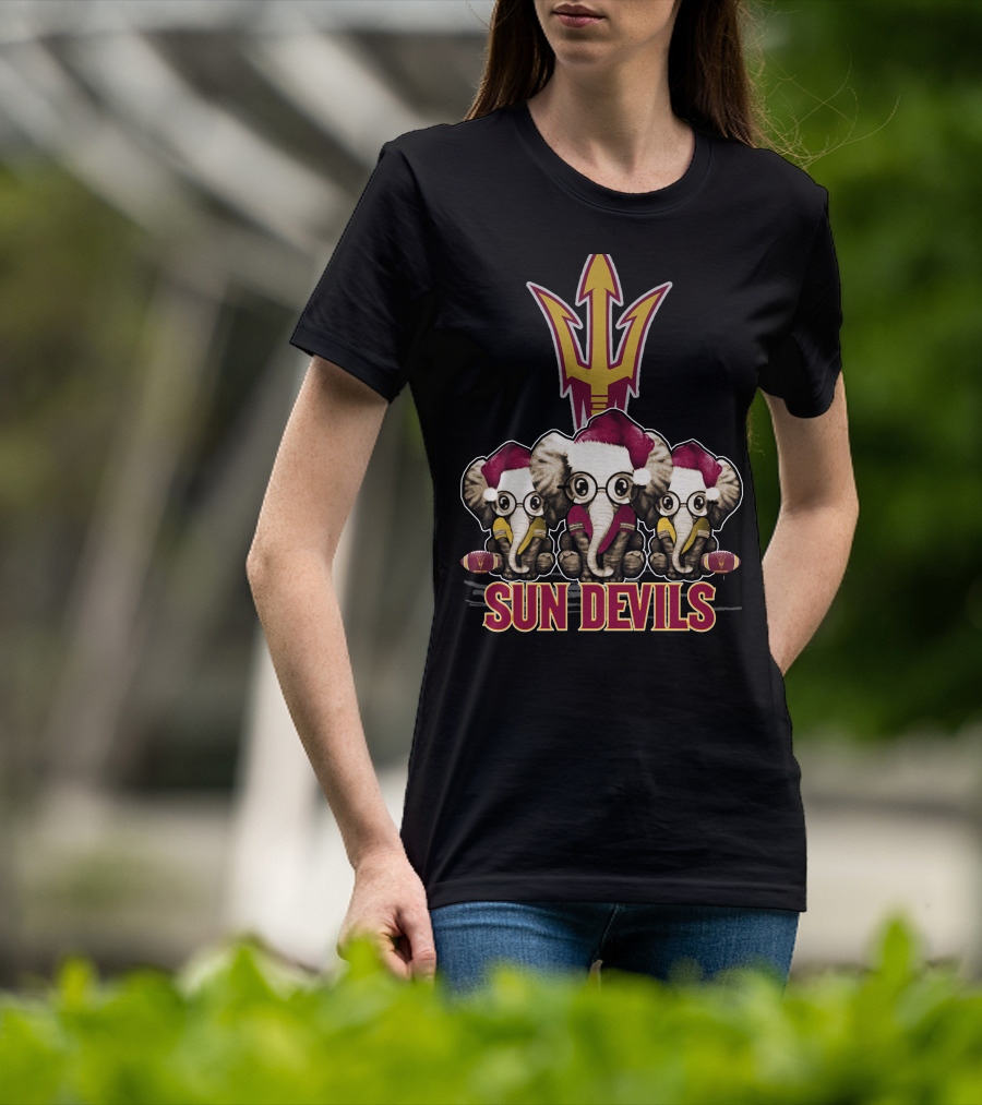 Sun Devils Elephants Christmas T-Shirt