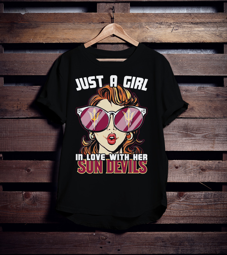 Just A Girl In Love With Her Sun Devils T-Shirt