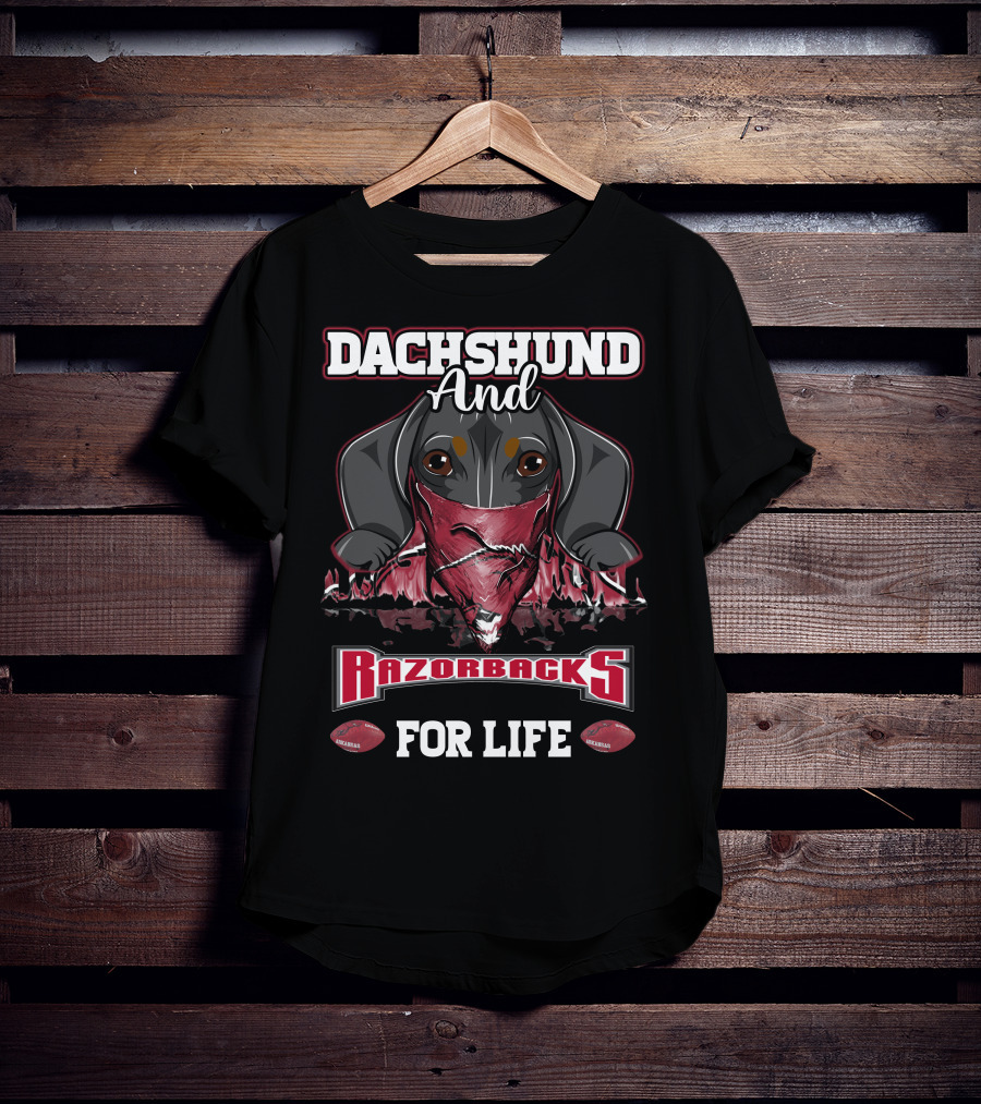 Dachshund And Razorbacks For Life T-Shirt