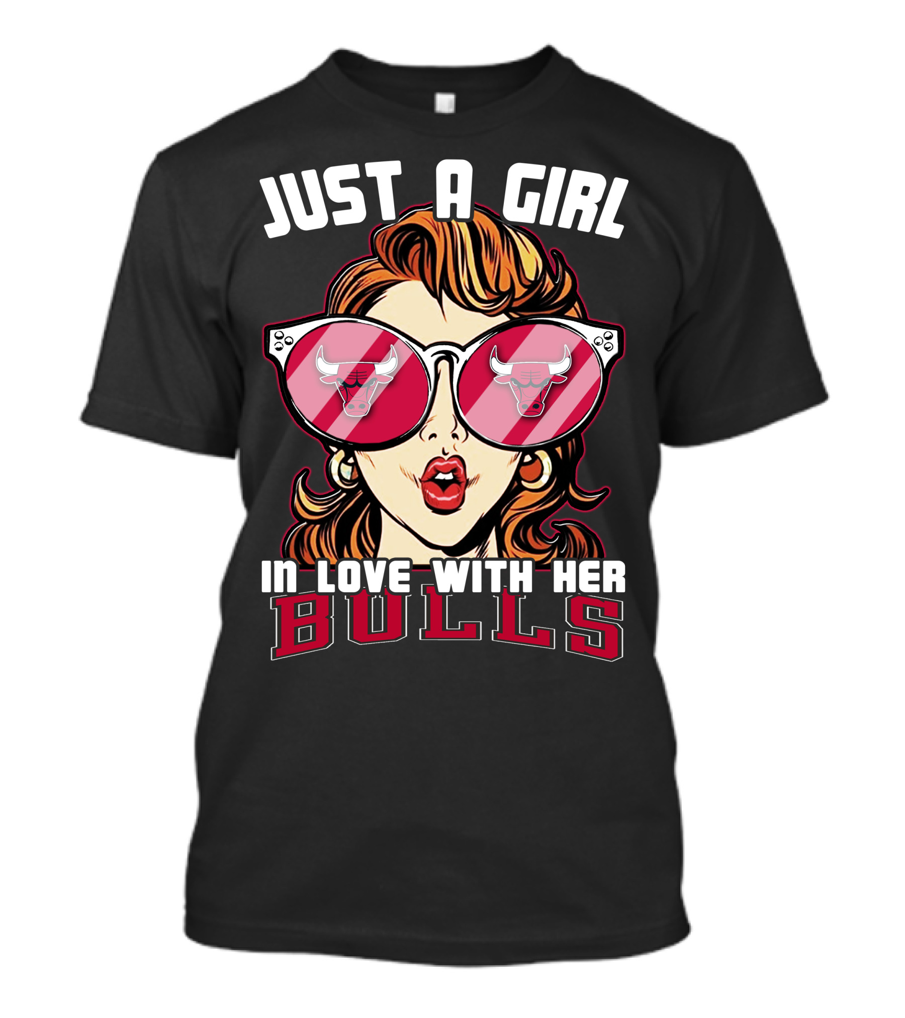 Just A Girl In Love With Her Chicago Bulls T-Shirt