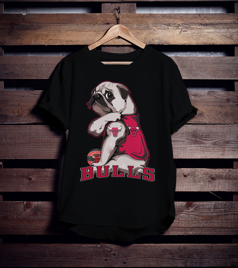Pug Chicago Bulls Bulls T-Shirt