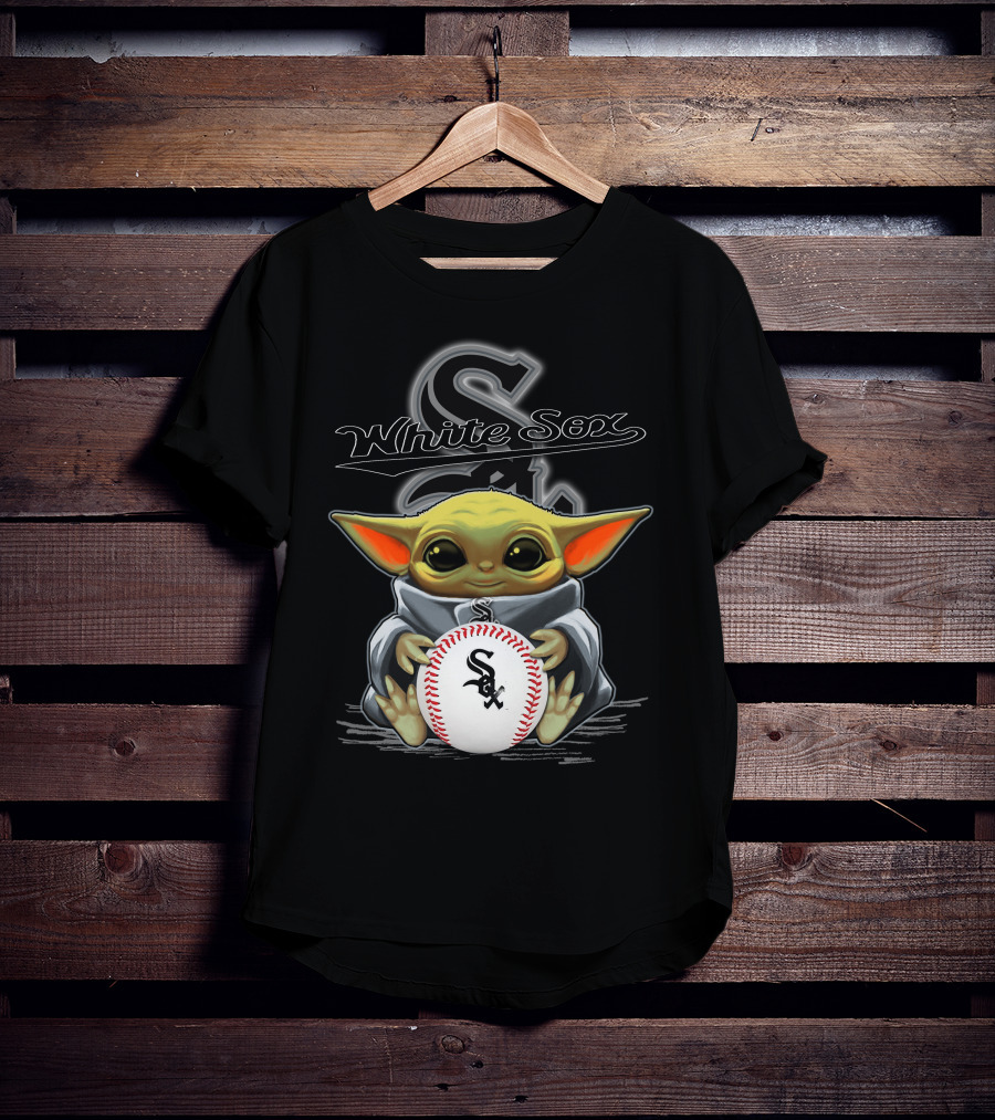 White Sox Yoda Baseball Sox Logo Star Wars Crossover T-Shirt