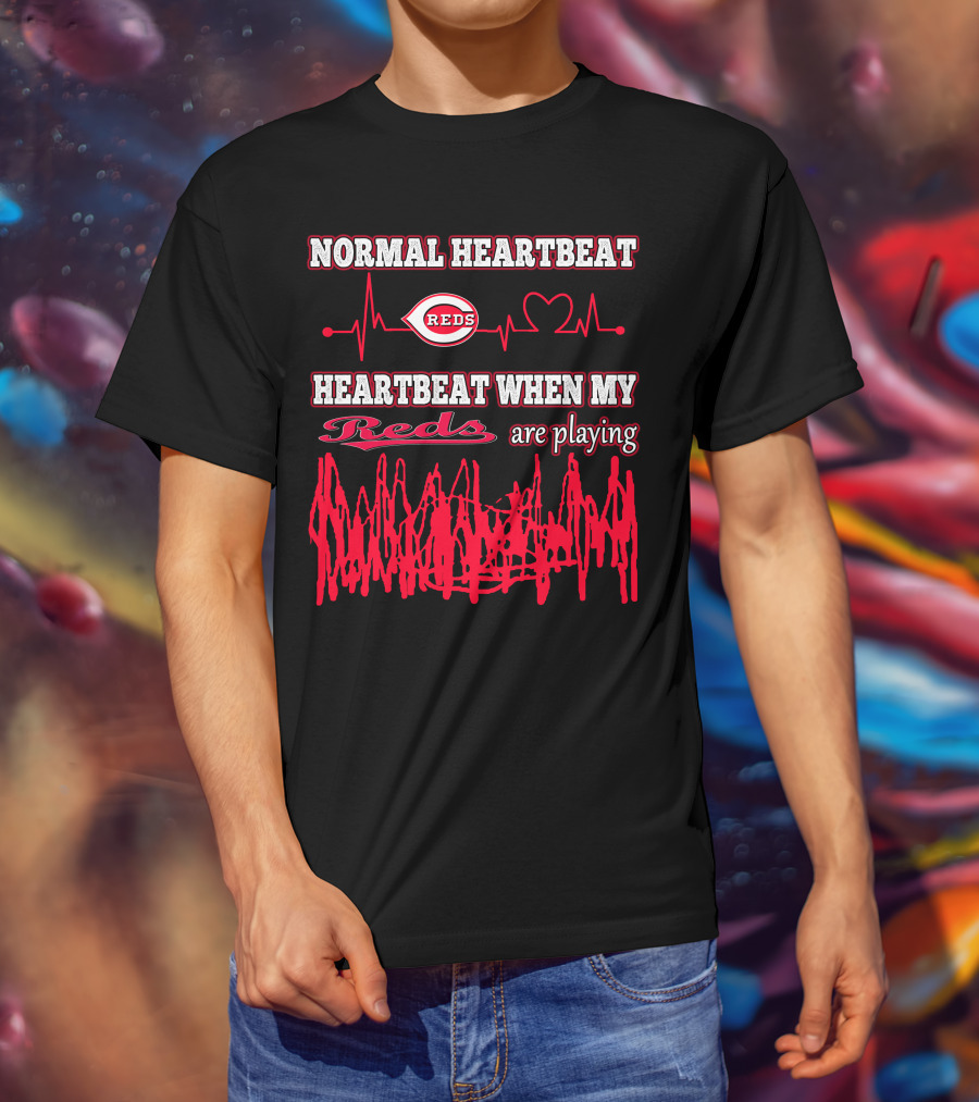 Normal Heartbeat Reds Heartbeat When My Reds Are Playing T-Shirt