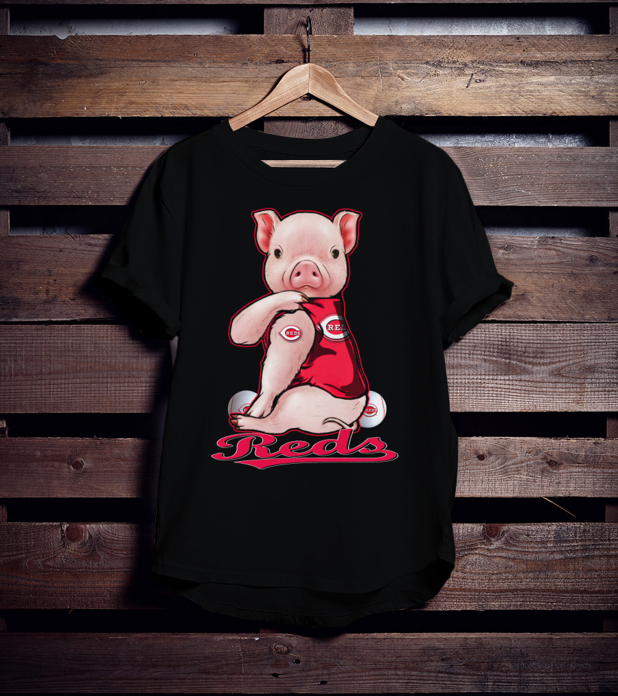 Cincinnati Reds Pig Baseball T-Shirt