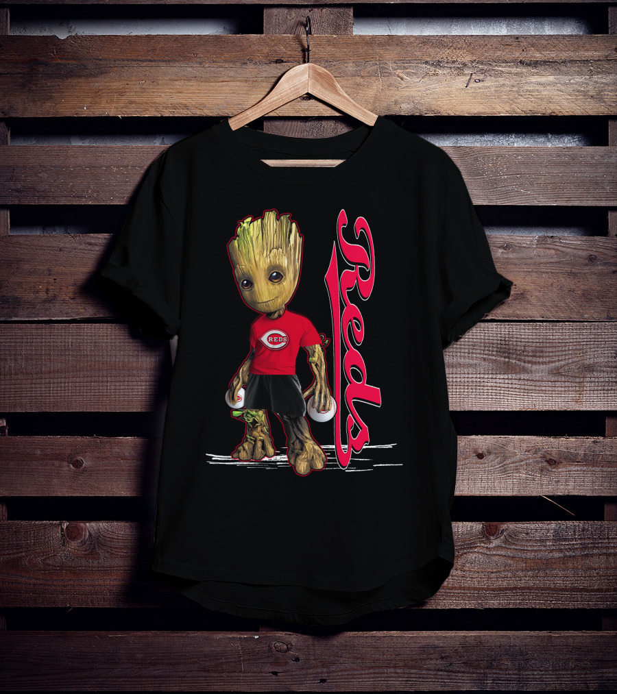 Groot Reds Cincinnati Baseball Fans T-Shirt
