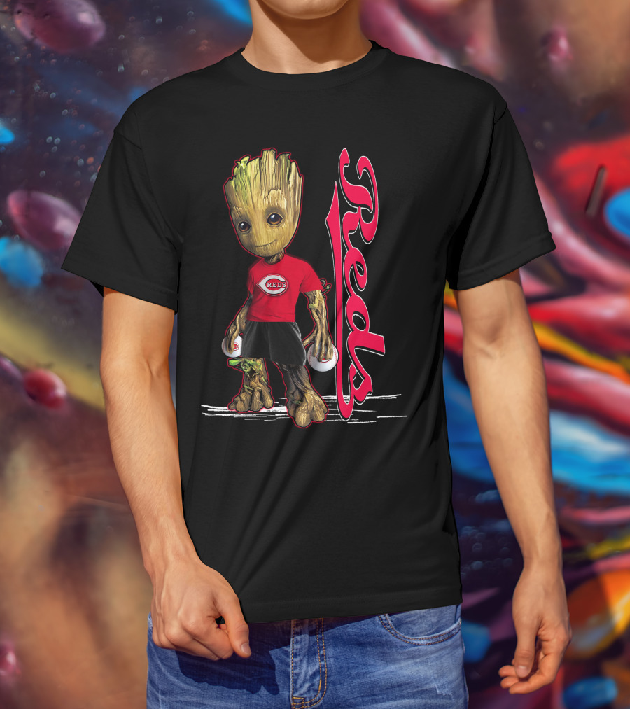 Groot Reds Cincinnati Baseball Fans T-Shirt