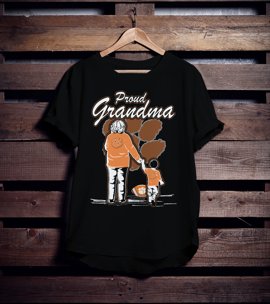 Proud Grandma Clemson Tigers Family Connection T-Shirt