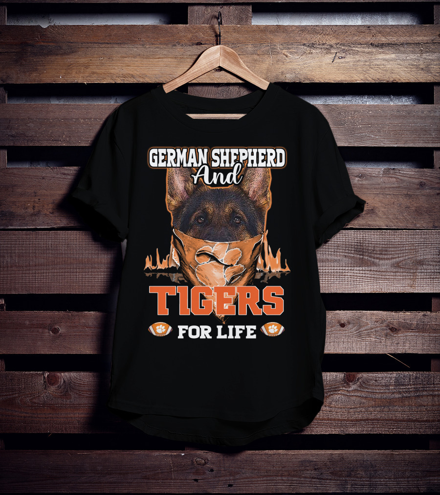 German Shepherd And Tigers For Life T-Shirt