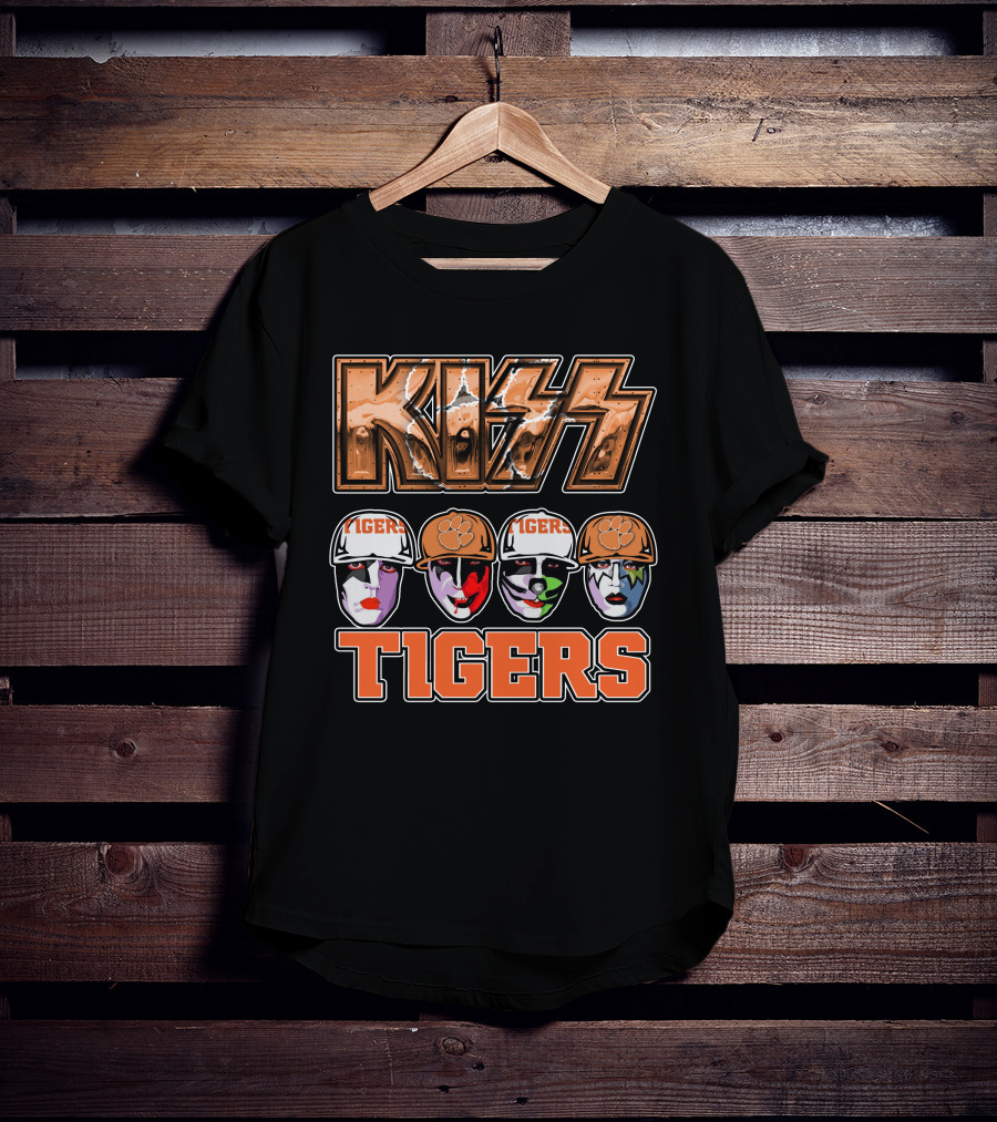 KISS Clemson Tigers Face Paint Iconic T-Shirt