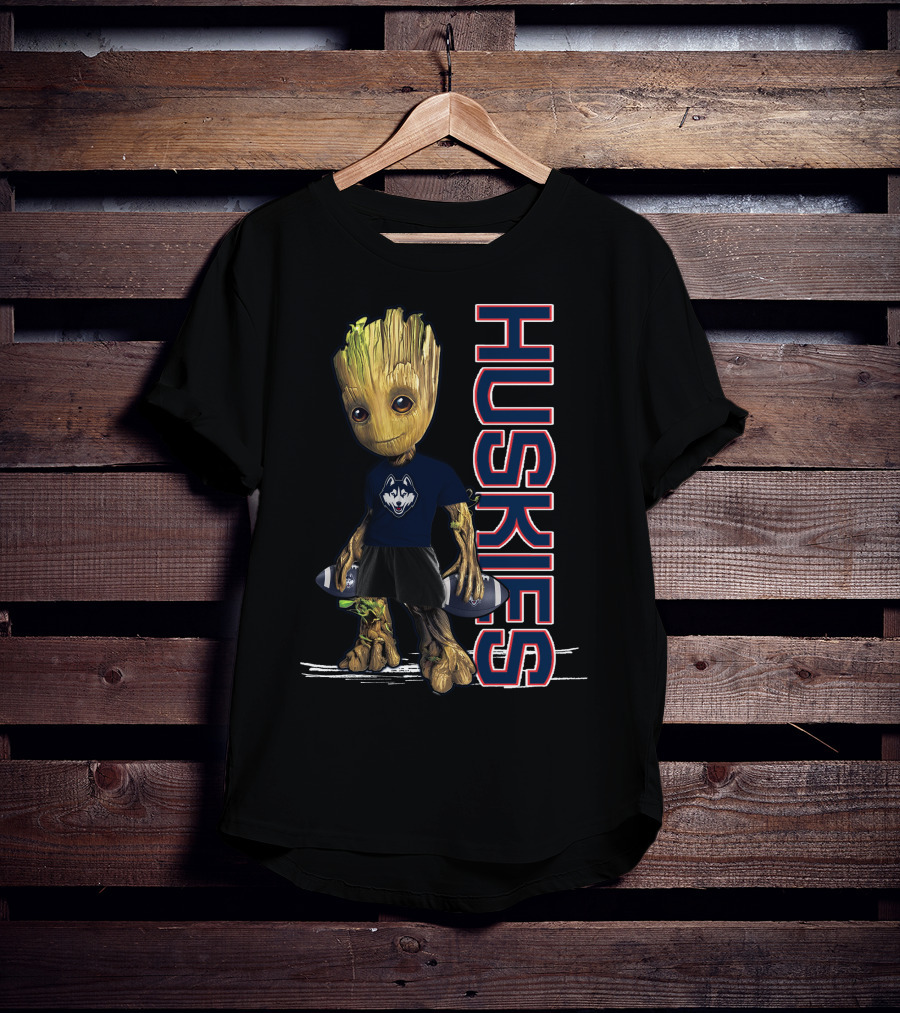Groot Huskies UConn Football Fan T-Shirt