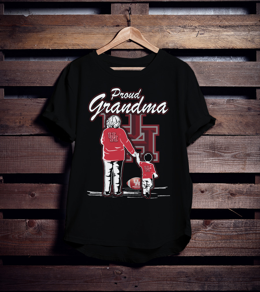 Proud Grandma Houston Cougars UH Football Family T-Shirt