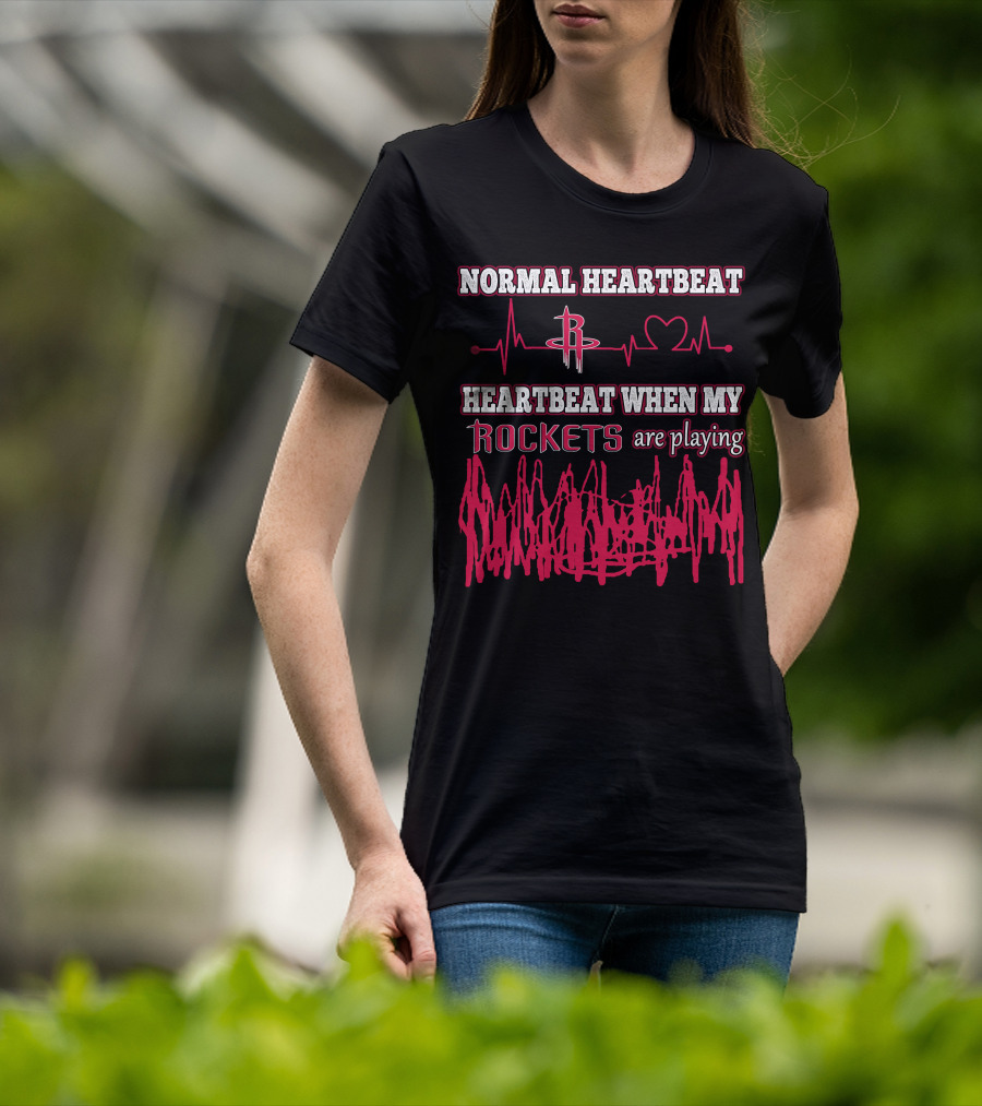 Normal Heartbeat Heartbeat When My Rockets Are Playing T-Shirt