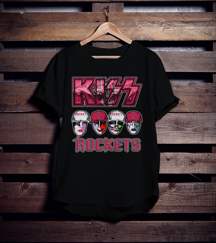 KISS Houston Rockets Faces T-Shirt