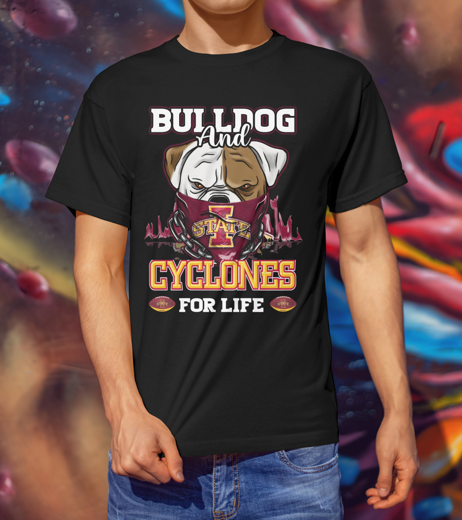 Bulldog And Cyclones For Life State T-Shirt