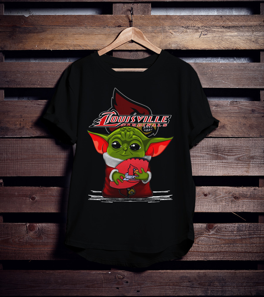 Louisville Cardinals Yoda Football Fan T-Shirt