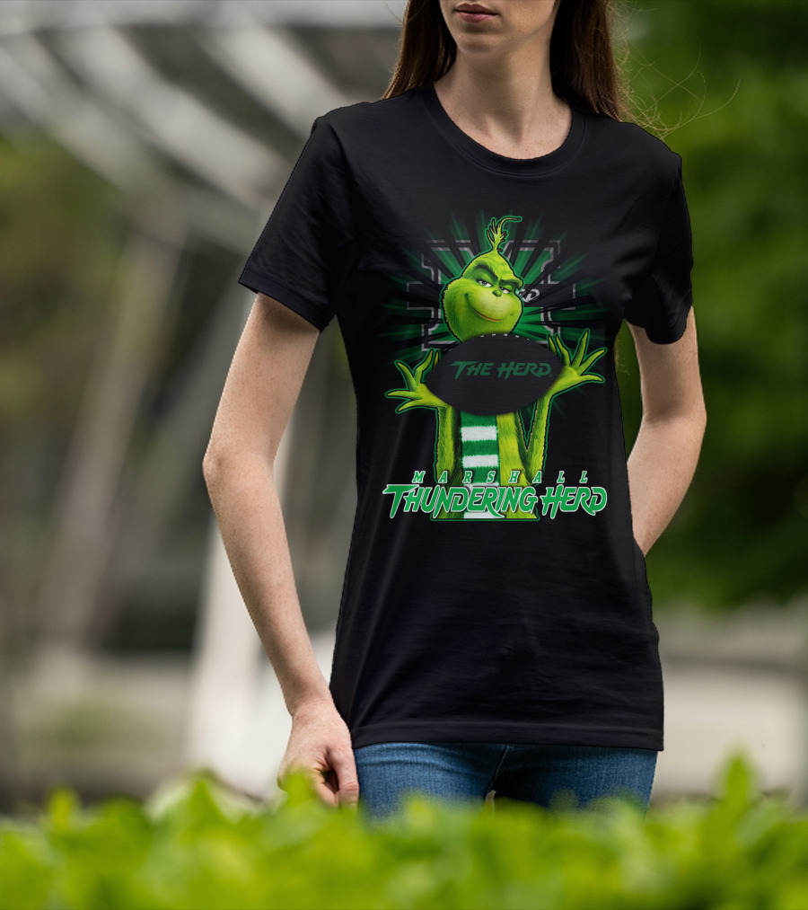 Marshall Thundering Herd Grinch The Herd T-Shirt