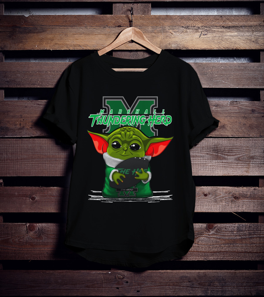 Marshall Thundering Herd Yoda The Herd T-Shirt