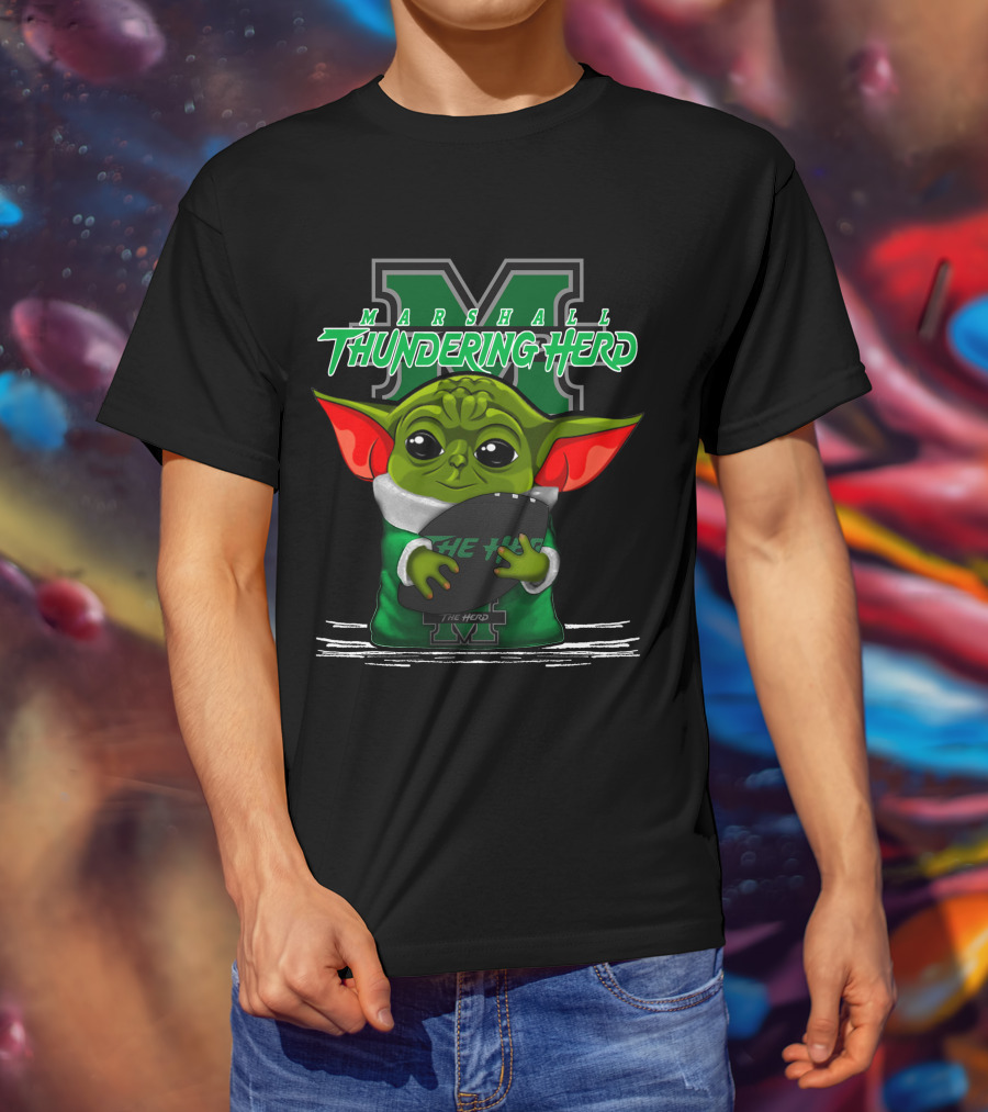 Marshall Thundering Herd Yoda The Herd T-Shirt